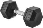 Amazon Basics Rubber Hex Dumbbell